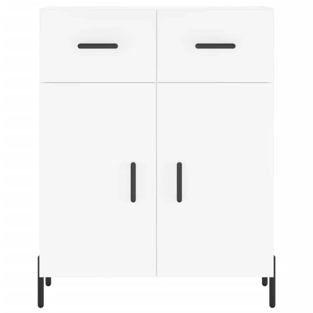 Buffet credenza cassettiera mobiletto mobile contenitore organizer cucina soggiorno salotto alto 69,5 x 34 x 180 cm legno ingegnerizzato bianco 02_0032647