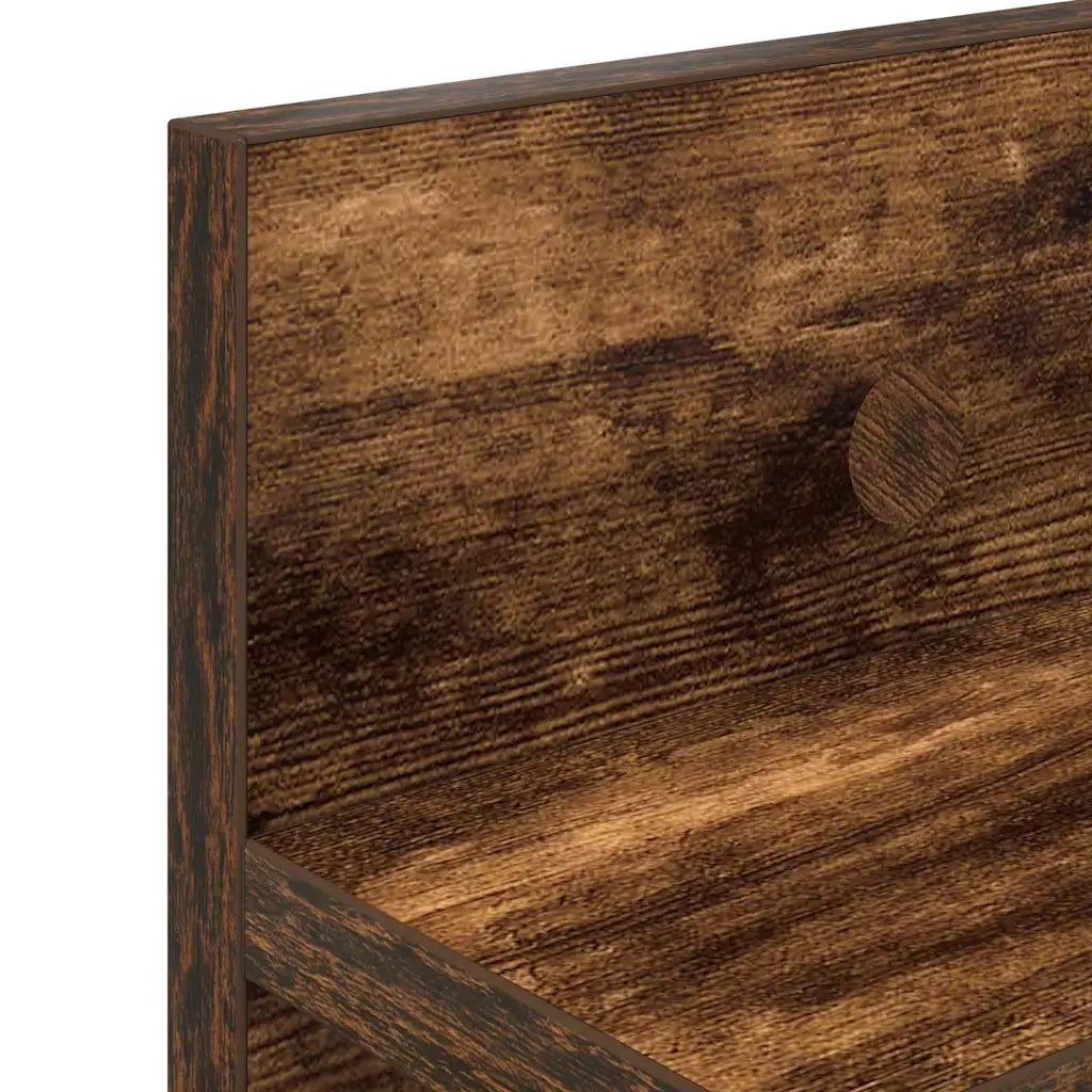 Appendiabiti a muro Rovere fumé 100 x 10,5 x 18 cm 874407