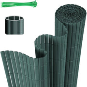 Schermo per giardino in PVC da 0,8x5m per la privacy - separazione per giardino e schermo per balcone da 0,8x5m colore verde