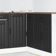Mobiletto da cucina "Lucca" Nero in legno ingegnerizzato 854309