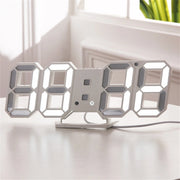 Trade Shop - Orologio Sveglia Digitale Display 3d A Led Da Tavolo Parete Arredo Casa Ufficio -