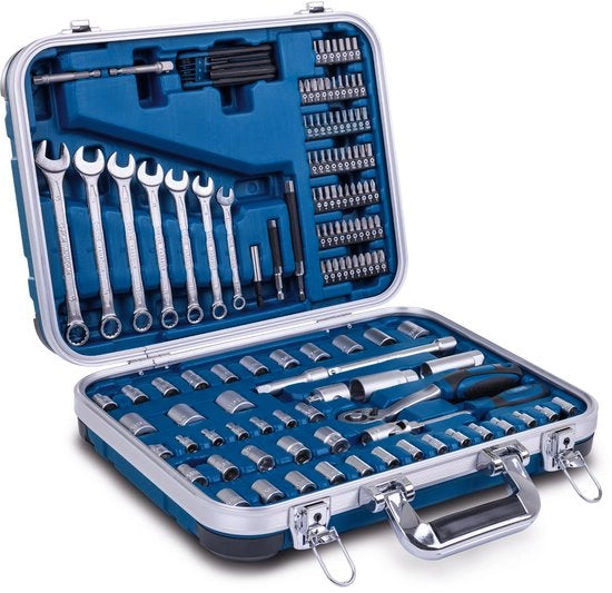 Gereedschapskoffer 135-delig - Cassa di attrezzi piena - Set di attrezzi in cassetta - Acciaio inox-chromovanadio