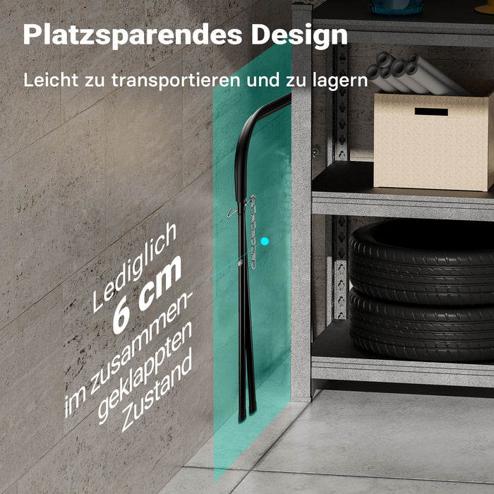 Cavalletto pieghevole per verniciatura fino a 220 kg, robusto cavalletto in acciaio, regolabile in altezza, supporto di montaggio per verniciatura auto