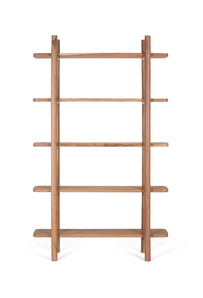 Libreria realizzata a mano in legno di acacia 110 cm