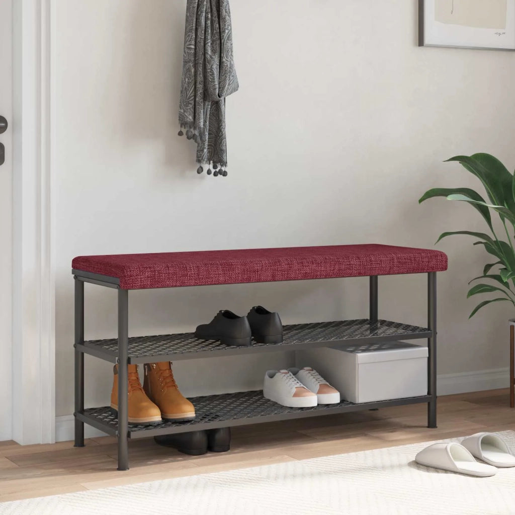 Cuscino per panchina Tessuto Rosso Vino Profondità 35 cm 42043319