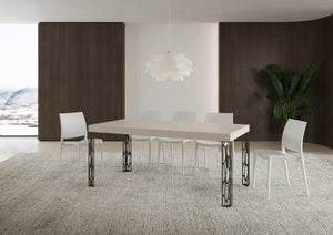 Tavolo Allungabile 200-304x90x77 cm Ghibli Cashmere Telaio Antracite