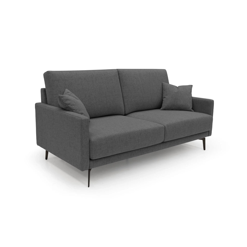 Saturno Divano moderno in tessuto morbido impermeabile T03 160 cm antracite