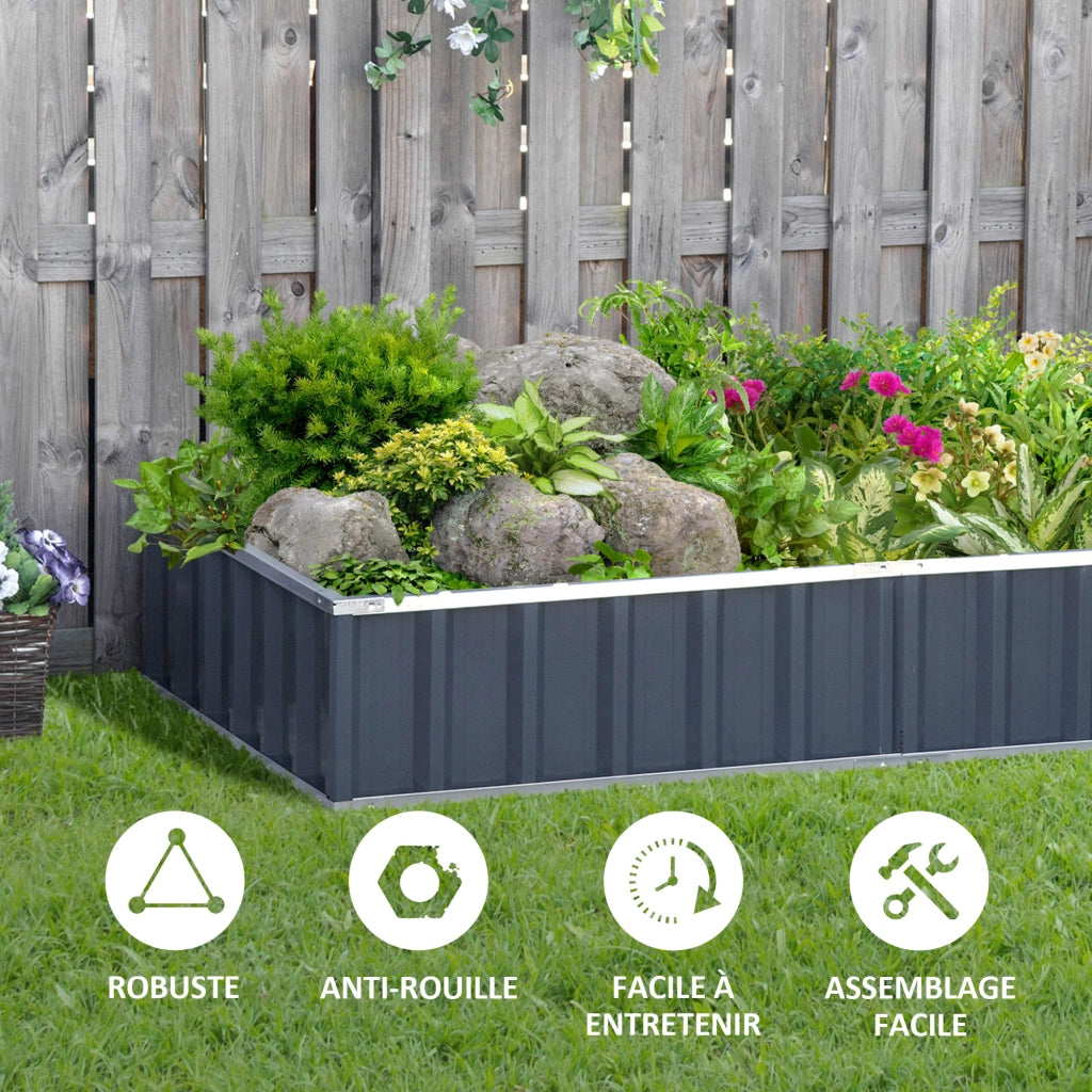 Tavolo da Giardino ¨C zephmum ¨C Grigio Antracite 174x90x30