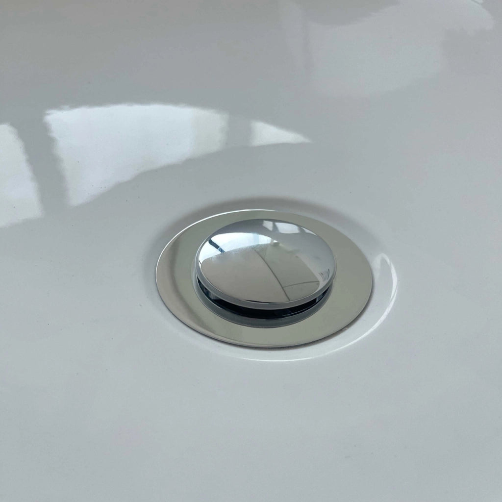 Vasca da Bagno a Isola Freestanding in Acrilico da 170x80x58 cm, Colore Bianco, Forma Rettangolare
