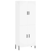 Credenza | Madia | Buffet da pranzo | Armadio da pranzo Bianca 69,5x34x180 cm in Legno Multistrato