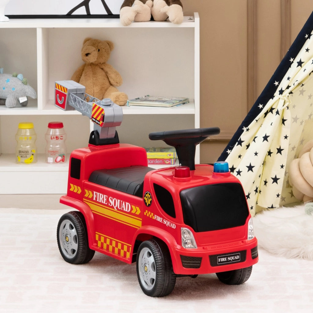 Monopattino a piedi con macchina a bolle fari allarme musica, Auto giocattolo per bambini tra 18 e 36 mesi Rosso-Macchinine giocattoli