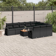 Set Divani da Giardino 11 pz con Cuscini in Polyrattan Nerocod mxl 112971