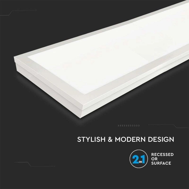 Pannello LED 40W 110LM/W 1200*300mm Montaggio a Plafone/Incasso Colore Bianco 4000K SKU-216625