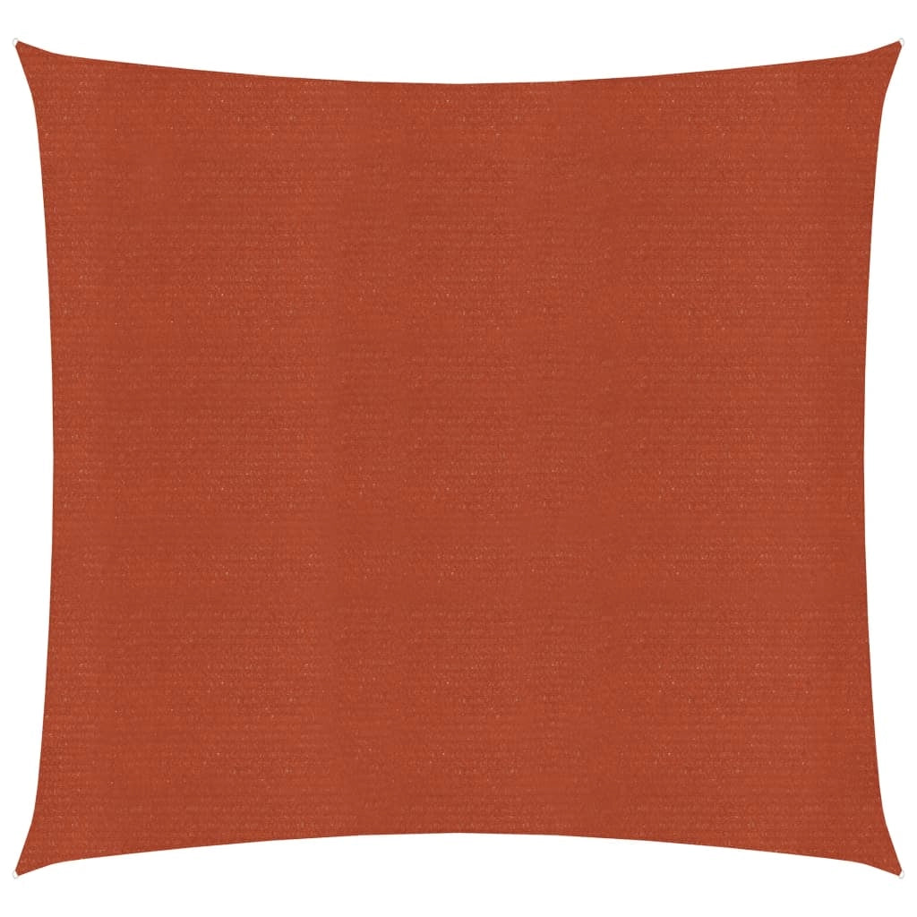Vela ombreggiante 160 g/m² terracotta 4 x 4 m HDPE 02_0009351