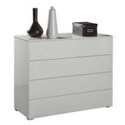 COMO' PRIVILEGIO 108X40XH85CM 4 CASSETTI BIANCO LA