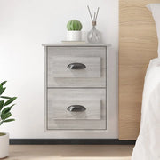 Comodini a Parete 2 pz Grigio Sonoma 41,5x36x53 cmcod mxl 78996