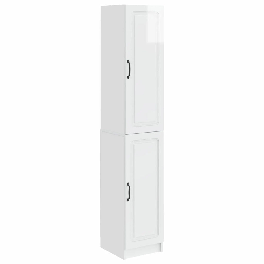 Set di armadi 2 pcs Bianco Lucido Legno ingegnerizzato 3416956