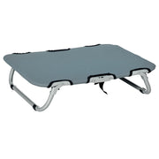 Lettino per Cani Pieghevole in Acciaio e Tessuto ¨C zephmum ¨C Grigio 59x46x15 cm