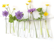 Decorazione per finestre - Set di 12 vasi di vetro appesi per fiori - Decorazione per finestre - Decorazione per matrimoni - Set di 12 pezzi