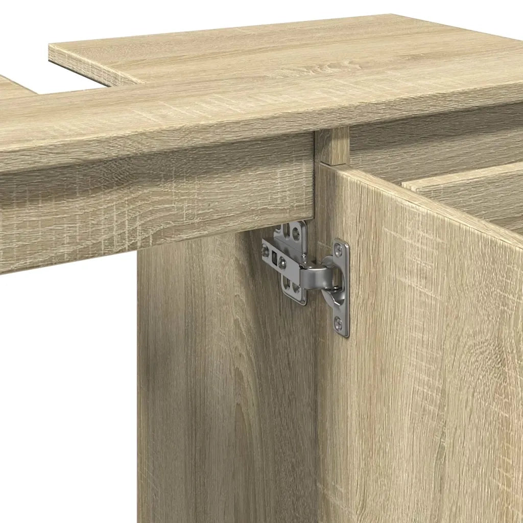 Mobile da Bagno Rovere Sonoma 80x33x60 cm in Legno Multistrato 849684