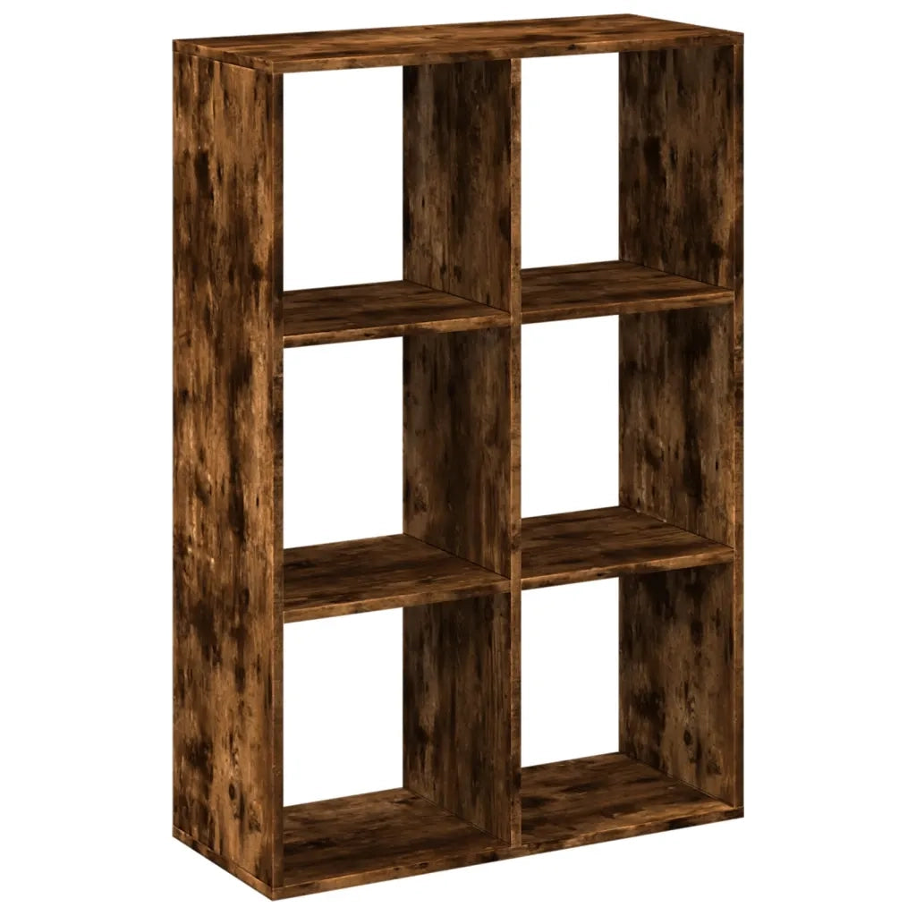 Libreria Divisorio Rovere Fumo 69,5x29x103,5cm in Truciolato 858016