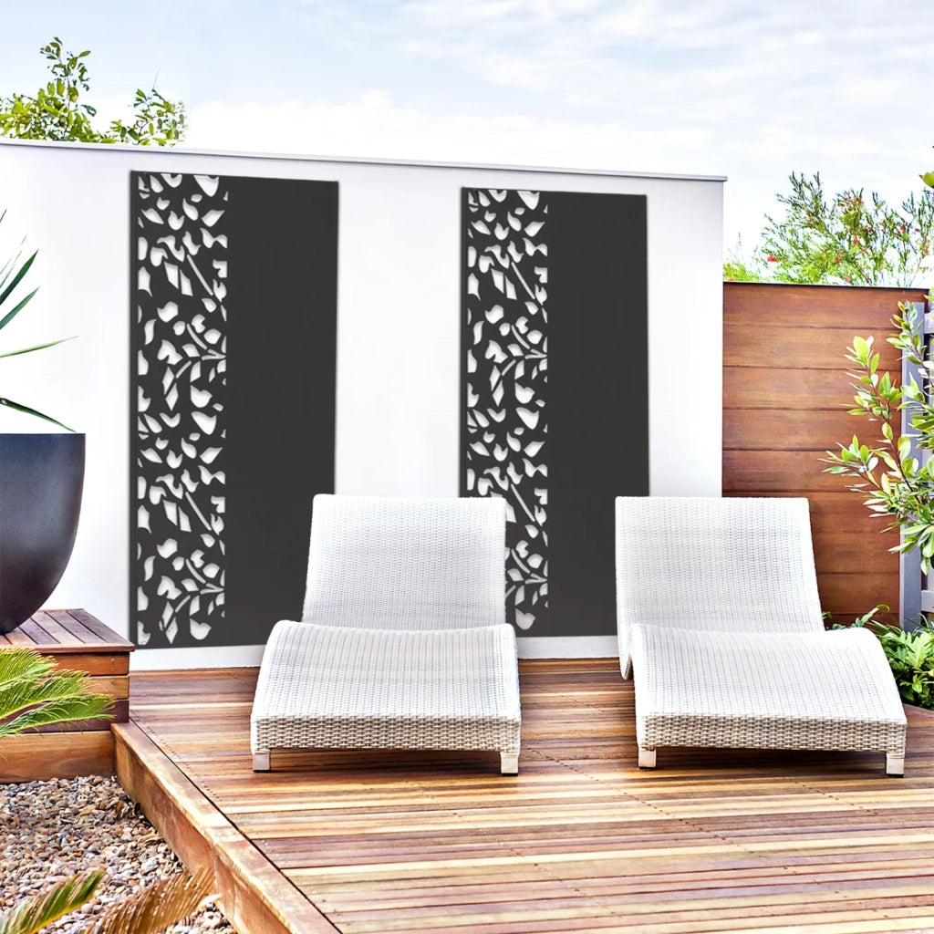 IDMarket - Pannello decorativo universale 160 x 60 CM FLOWER grigio semi-traforato sul lato