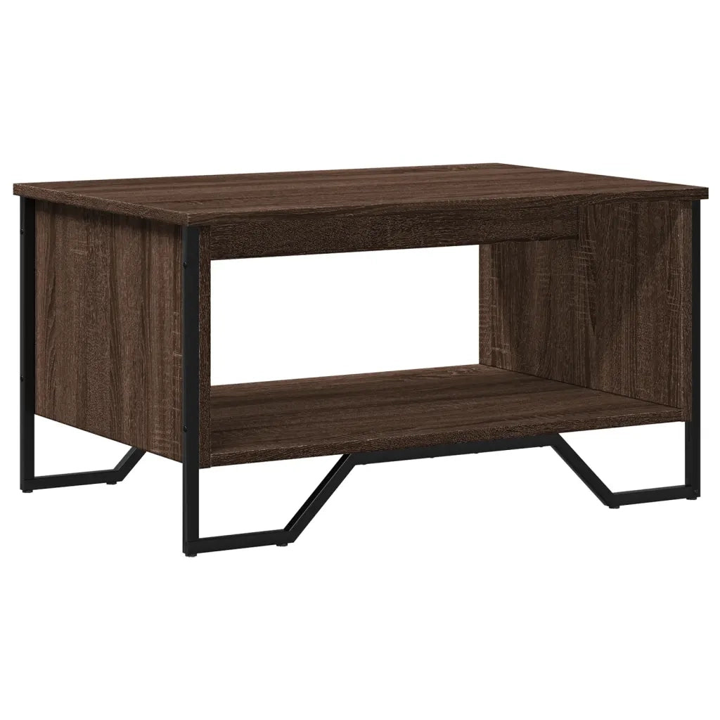 Tavolino da salotto | Tavolino da caff¨¨ | Tavolino da Soggiorno Rovere Marrone 75x51x40cm Legno Multistrato