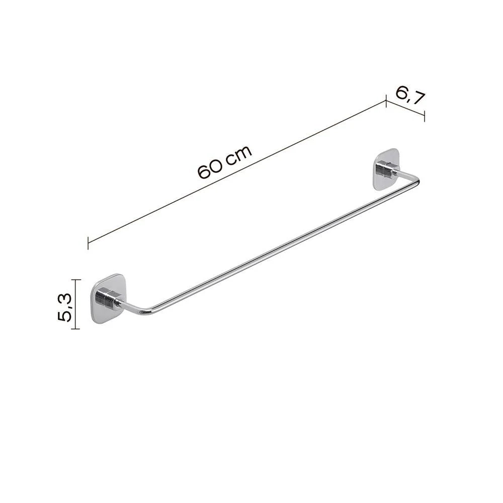 Portasalviette GEDY linea Teide da 60cm Cromato