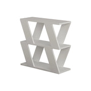 Tavolino laterale in legno "Lazena" - 60 x 22 x 57 cm - Bianco