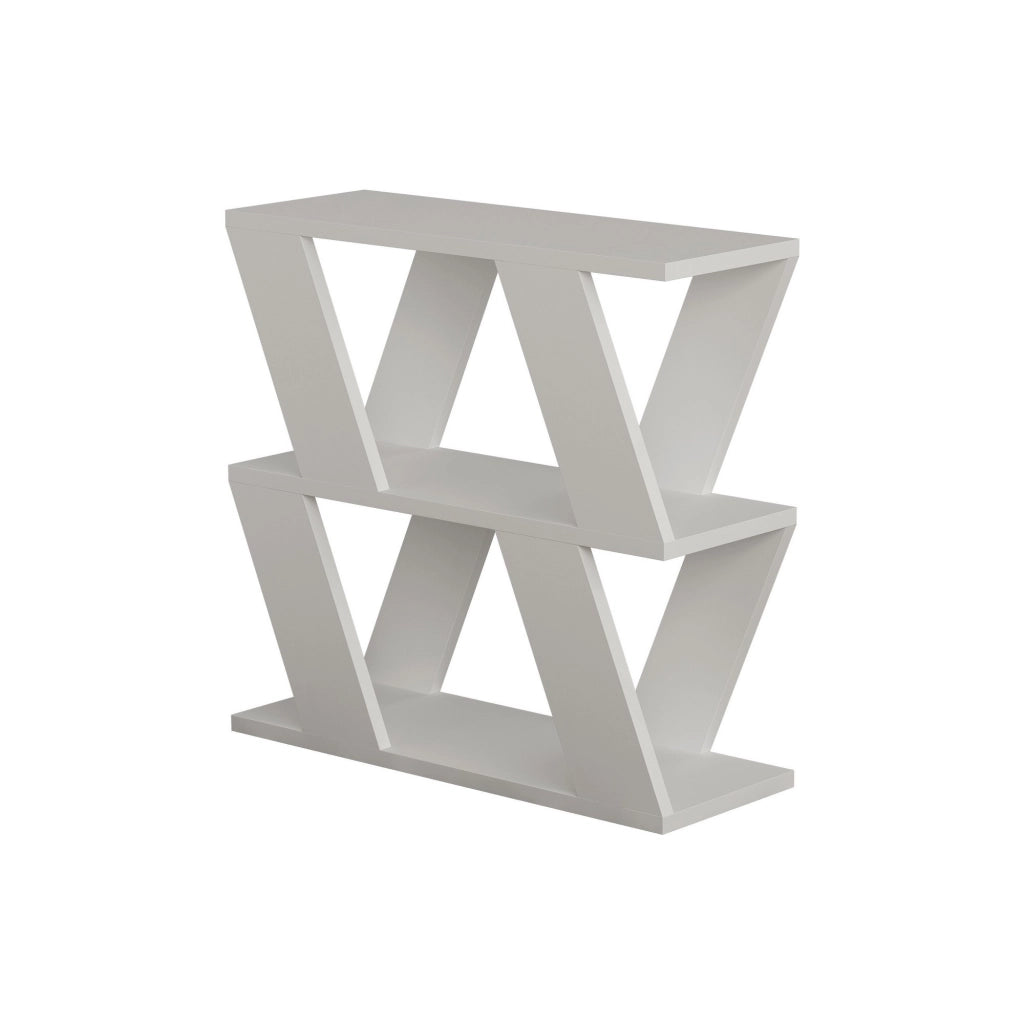 Tavolino laterale in legno "Lazena" - 60 x 22 x 57 cm - Bianco