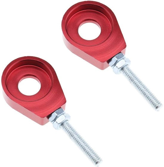 Kit di chiavi a catena in lega di alluminio - M6 - Diametro interno 15 mm - Lunghezza totale 75 mm - 2 pezzi - Adatto per motociclette Dirt Bike 110cc/125cc