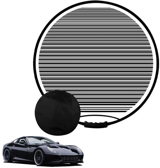 Kit di riparazione per sfregi porta auto 80cm, pannello riflettente pieghevole, set di riflettenti con tasca, kit di riparazione per sfregi porta auto per auto