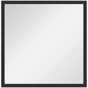 Specchio Parete Quadrato ¨C Minimal ¨C Legno Nero 50x50 cm