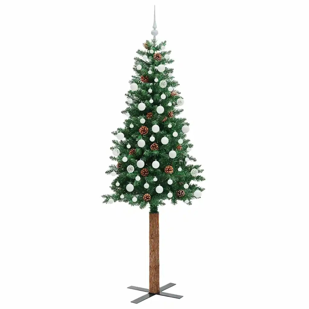 Albero di Natale snodato con 300 LED con supporto Verde 210 cm 3394880