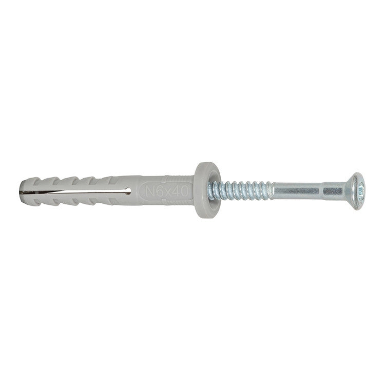 FISCHER TASSELLO N-F 6X40 VITE A CHIODO- FISCHER ITALIA- 100,0 pz