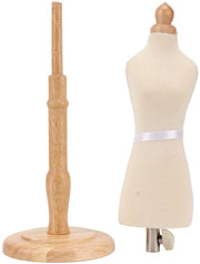 Manichino Femminile - Struttura Adattabile - Forma Abito - Base in Legno - Sostenibile - Progettazione Professionale - Adatto per la Presentazione - Forma Abito