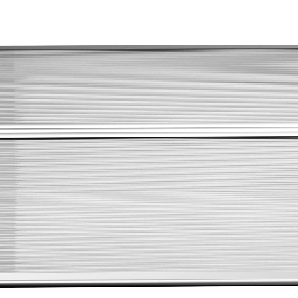 Pensilina trasparente in alluminio 75 × 195 × 23 cm