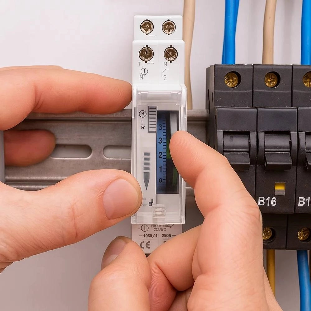 Interruttore orario analogico bravo 93003222 per guida din