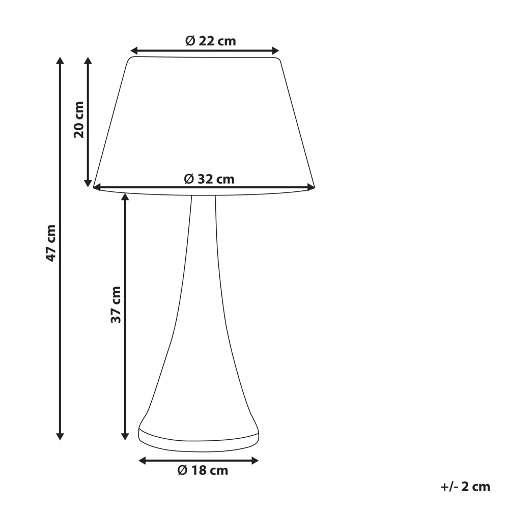 Lampada da tavolo a stelo con paralume in tessuto e base in in metallo nero Design moderno Accessori per la casa Soggiorno