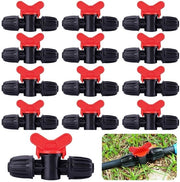 Irrigazione a Goccia - 20 pezzi Valvola di Regolazione 16mm PE Tubo di Gomma per Giardino, Serra e Giardino di Casa.