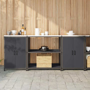 Set di Stoccaggio per Cucina con lo scaffale 3 pcs Antracite 3392668