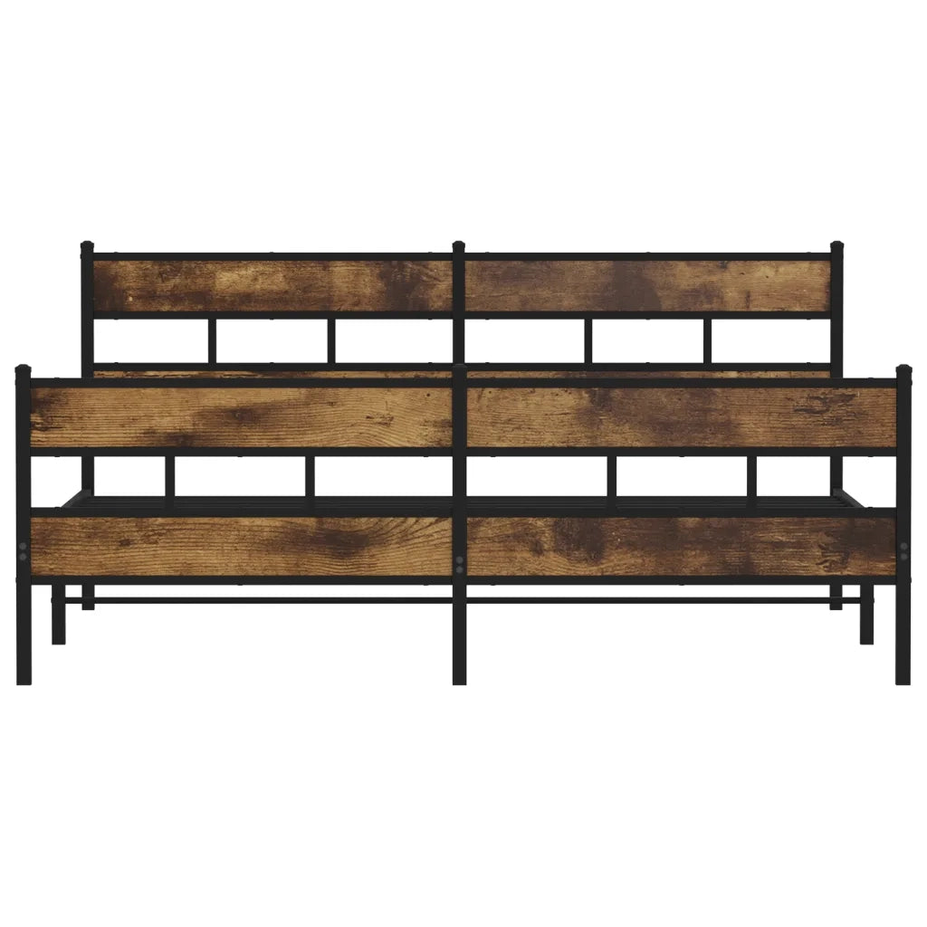 Giroletto senza Materaso in Metallo Rovere Fumo 193x203 cm 3308468