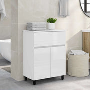 Mobiletto da bagno Bianco Lucido 60 x 35 x 80 cm 889419