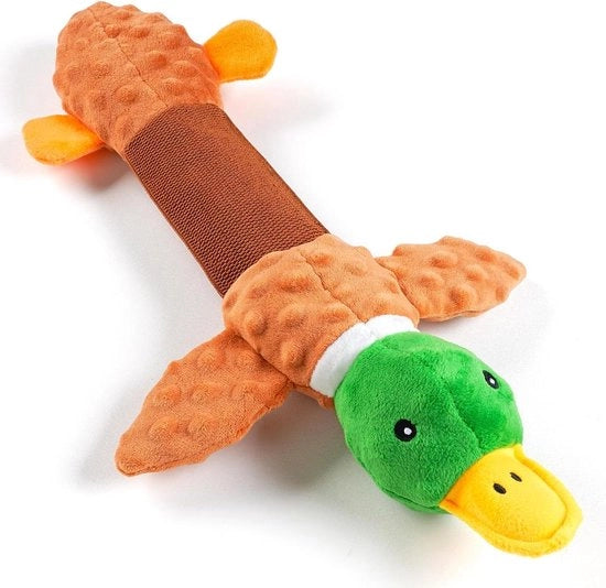 Giocattolo per cani ecologico extra grande per cani di grandi dimensioni, 50 cm animale di peluche con giocattolo da mordere con carta crinkle per cani di piccola, media e grande taglia
