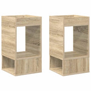 Tavolino 2 pz | Tavolo laterale Rovere Sonoma 30 x 30 x 56 cm Legno multistrato