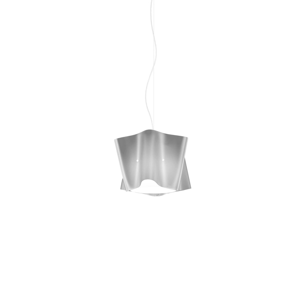 Sospensione Moderna Folio Polilux ® Argento E Metallo Cromo 1 Luce E27