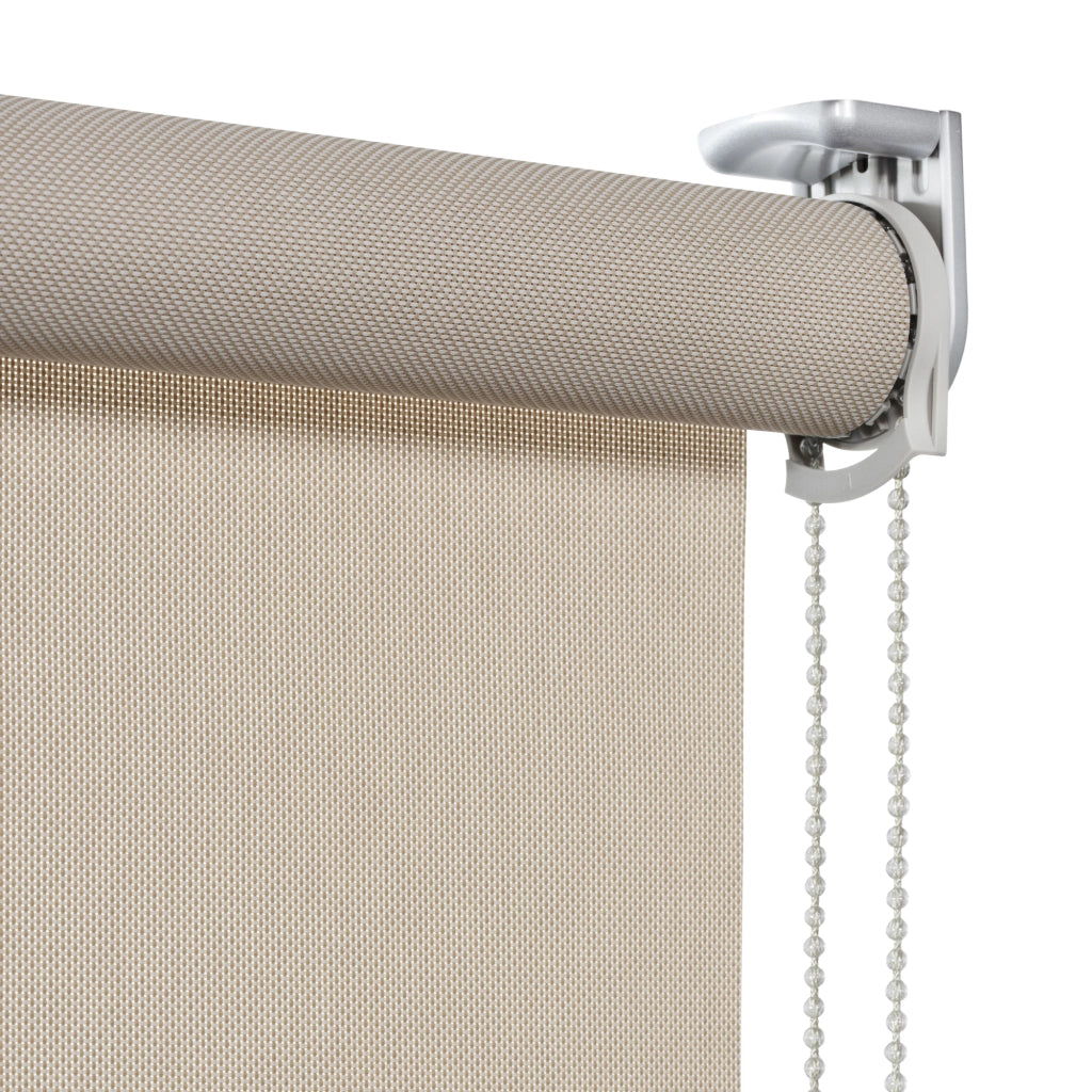 VIEWTEX Tenda a rullo Screen  10% Grado di apertura lino sabbia 75 x 190 cm - Made in Europe - 5 anni di garanzia