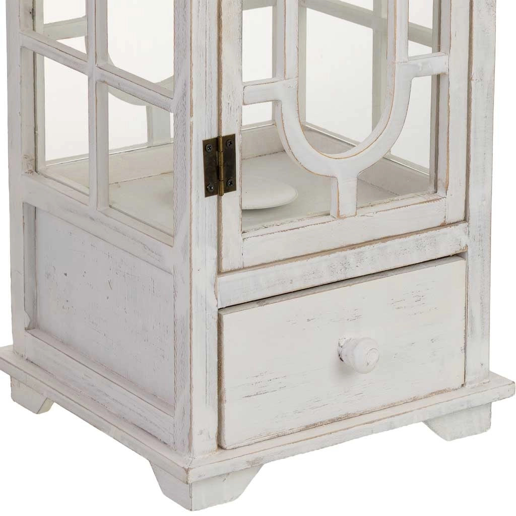 Lanterna in legno 24x24x70h cm