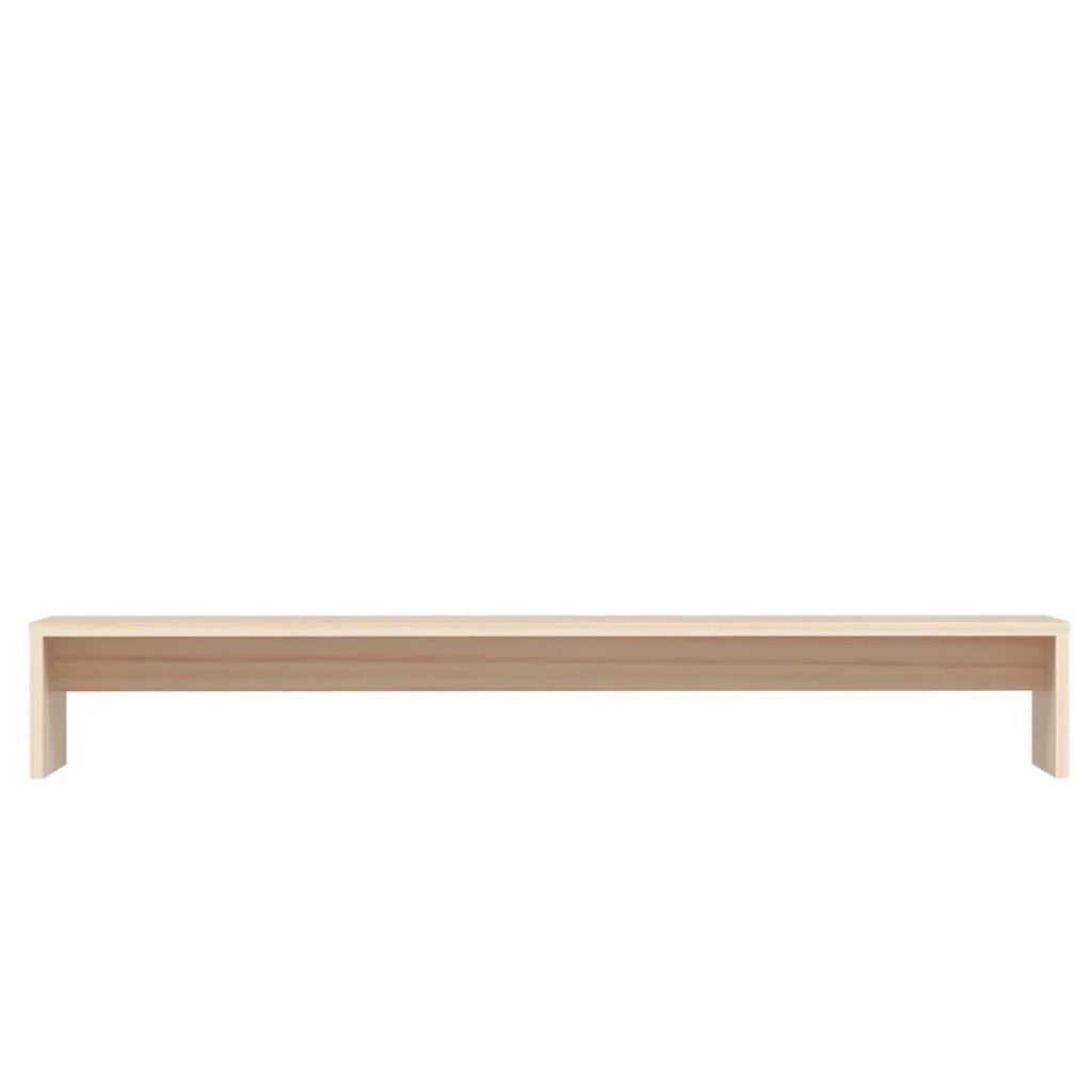 Supporto per monitor 100 x 27 x 15 cm in legno massello di pino marrone 02_0029197