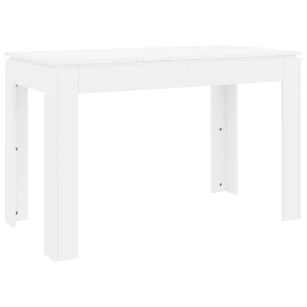 Tavolo da Pranzo Bianco 120x60x76 cm in Legno Multistrato cod mxl 13564